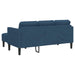 Bankstel 2 st Blauw Polyester