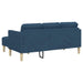 Bankstel 2 st Blauw Polyester
