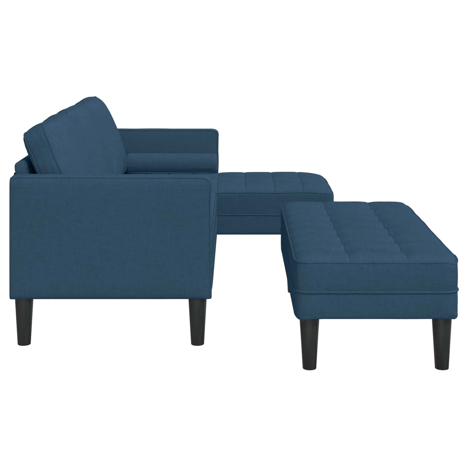Bankstel 2 st Blauw Polyester
