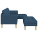 Bankstel 2 st Blauw Polyester