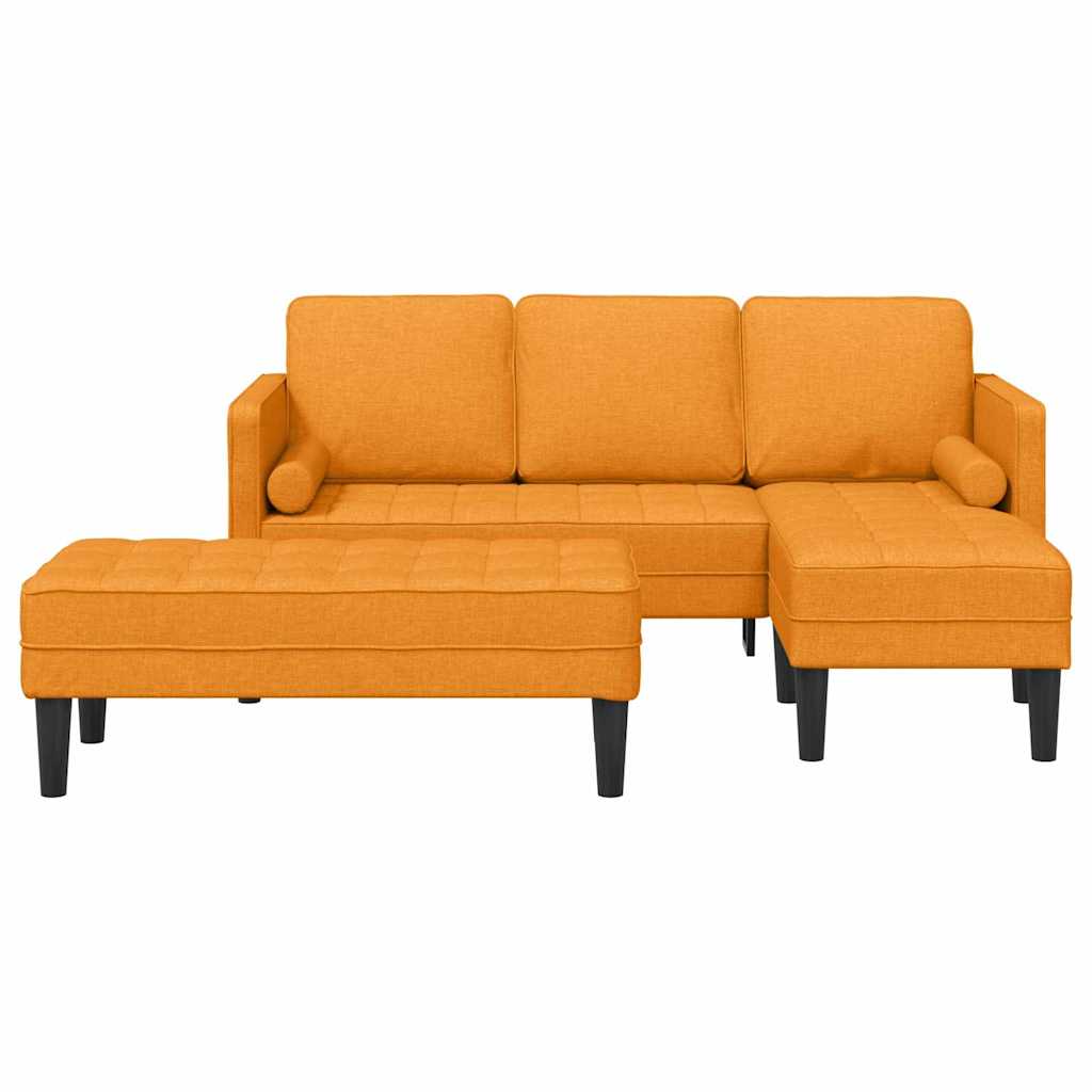Bankstel 2 st Donkergeel Polyester