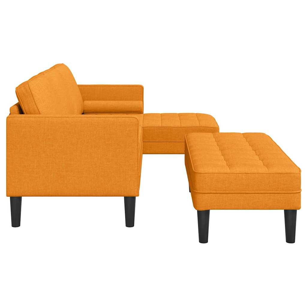 Bankstel 2 st Donkergeel Polyester