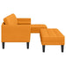 Bankstel 2 st Donkergeel Polyester