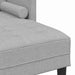 Bankstel 2 st Wolkengrijs Polyester