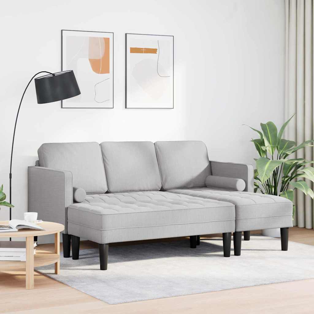 Bankstel 2 st Wolkengrijs Polyester