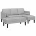 Bankstel 2 st Wolkengrijs Polyester