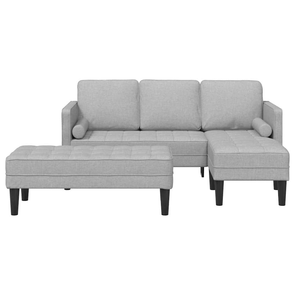 Bankstel 2 st Wolkengrijs Polyester