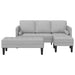 Bankstel 2 st Wolkengrijs Polyester