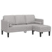 Bankstel 2 st Wolkengrijs Polyester