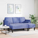 Bankstel 2 st Jeans Blauw Polyester