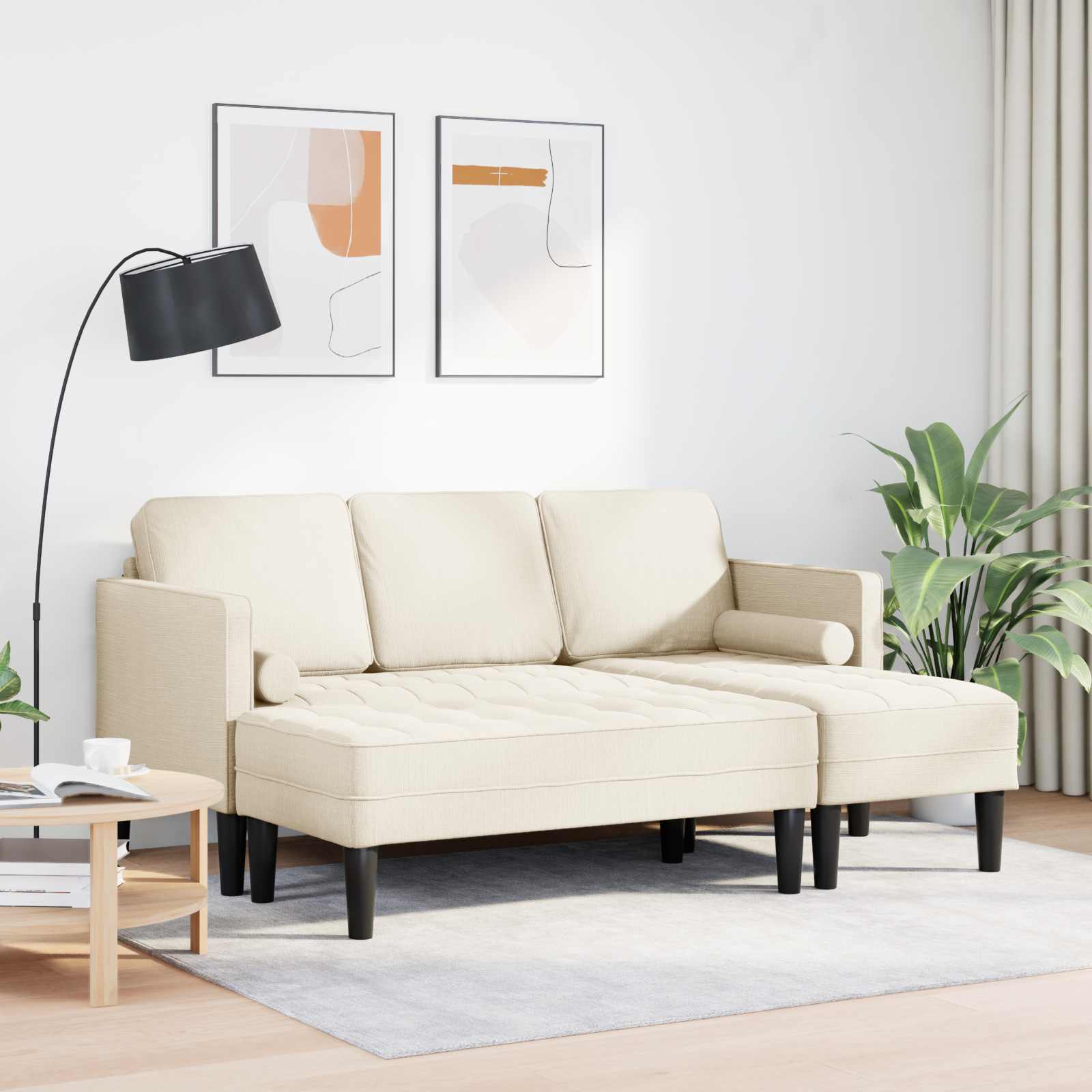 Bankstel 2 st Linnen Polyester