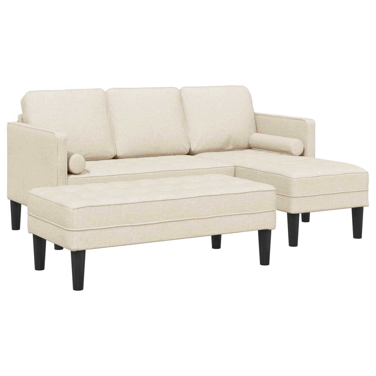 Bankstel 2 st Linnen Polyester