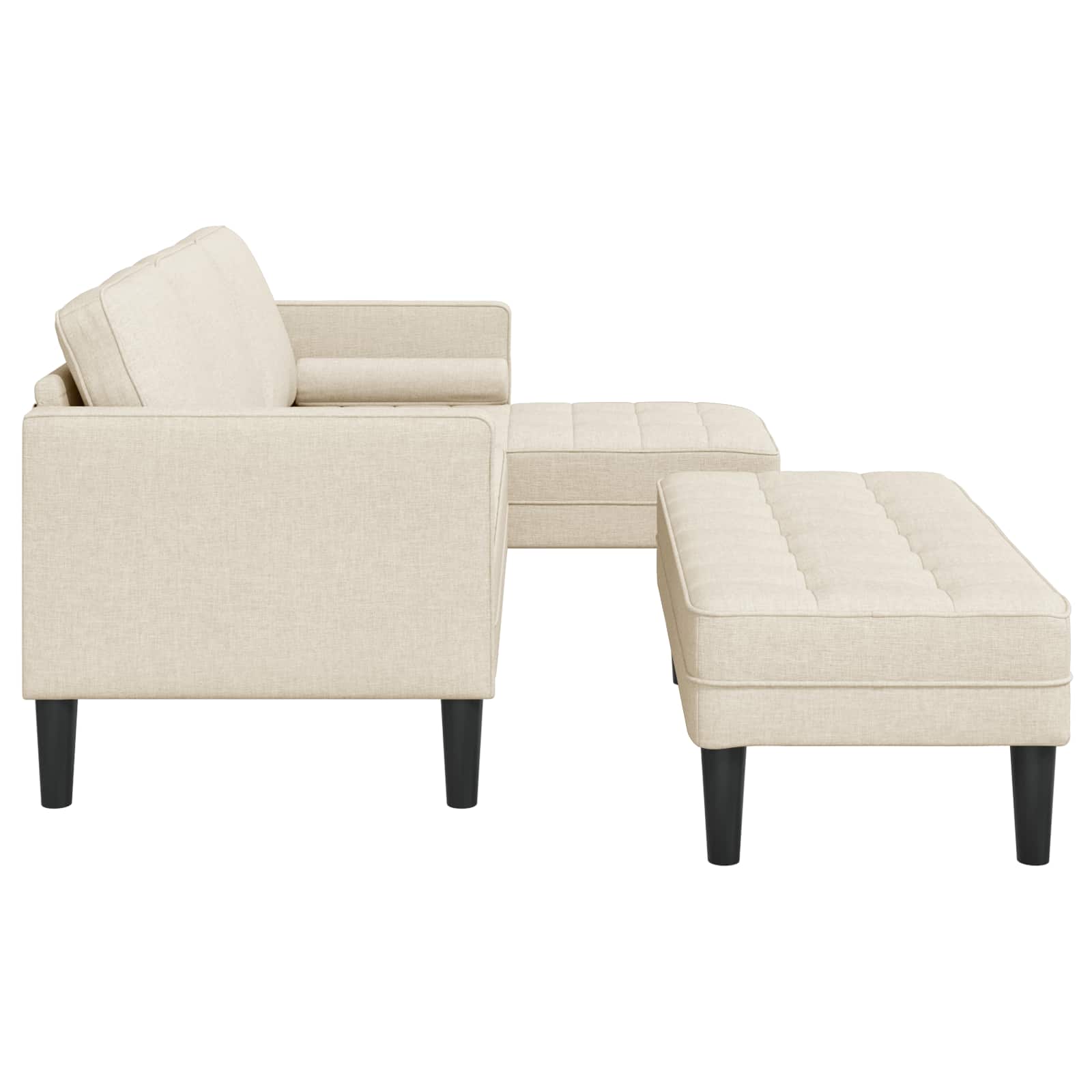 Bankstel 2 st Linnen Polyester
