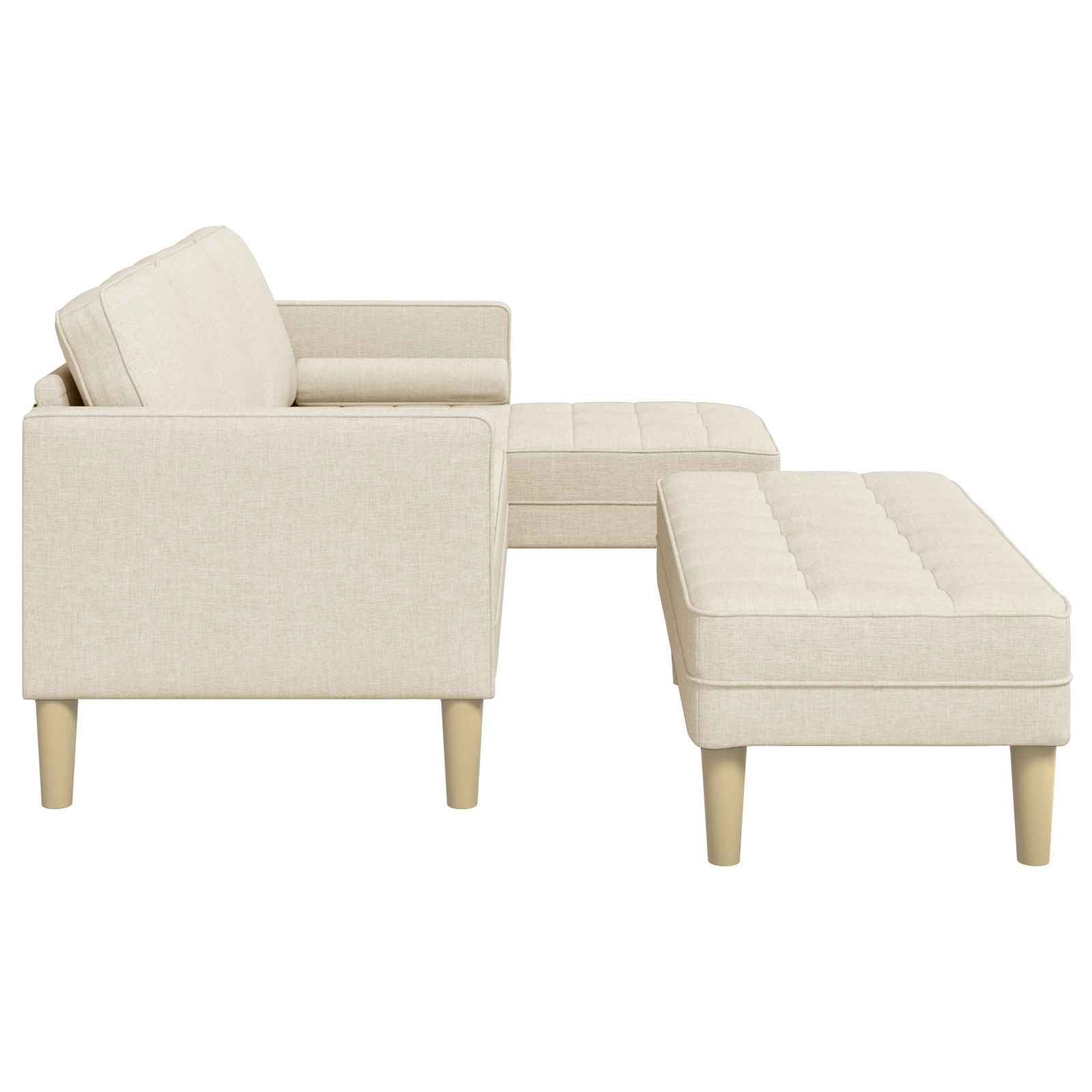 Bankstel 2 st Linnen Polyester