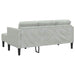 Bankstel 2 st Lichtgrijs Polyester