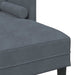 Bankstel 2 st Donkergrijs Polyester