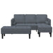 Bankstel 2 st Donkergrijs Polyester