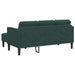 Bankstel 2 st Donkergroen Polyester