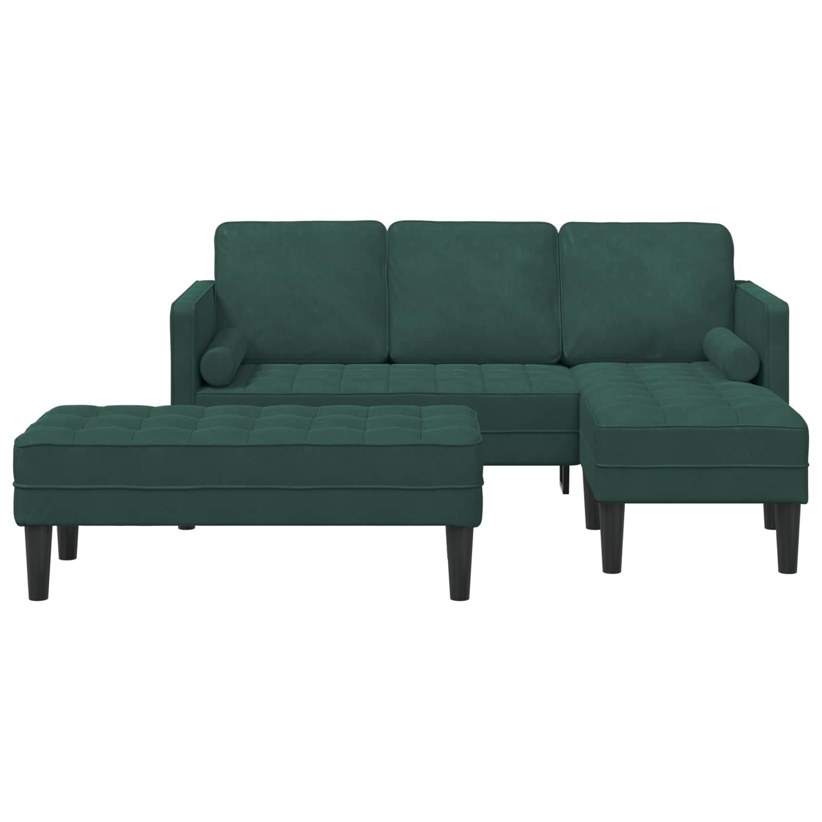 Bankstel 2 st Donkergroen Polyester