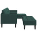 Bankstel 2 st Donkergroen Polyester