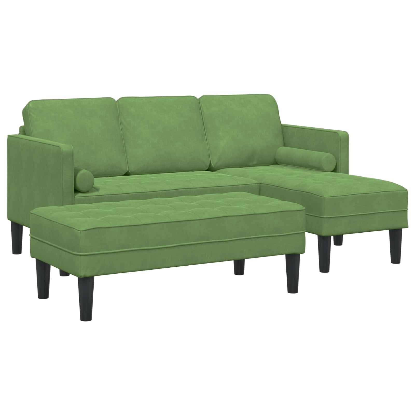 Bankstel 2 st Lichtgroen Polyester