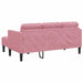 Bankstel met kussen 2 pcs Roze Polyester