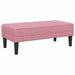 Bankstel met kussen 2 pcs Roze Polyester