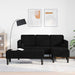 Bankstel 2 st Zwart Polyester