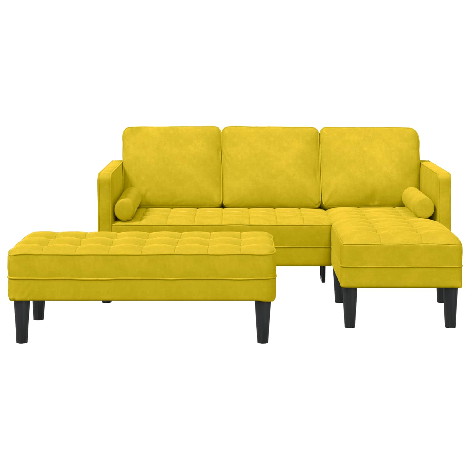 Bankstel 2 st Geel Polyester