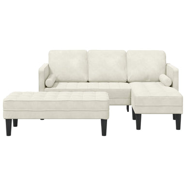 Bankstel 2 st Crème Polyester