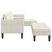 Bankstel 2 st Crème Polyester