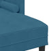 Bankstel 2 st Blauw Polyester