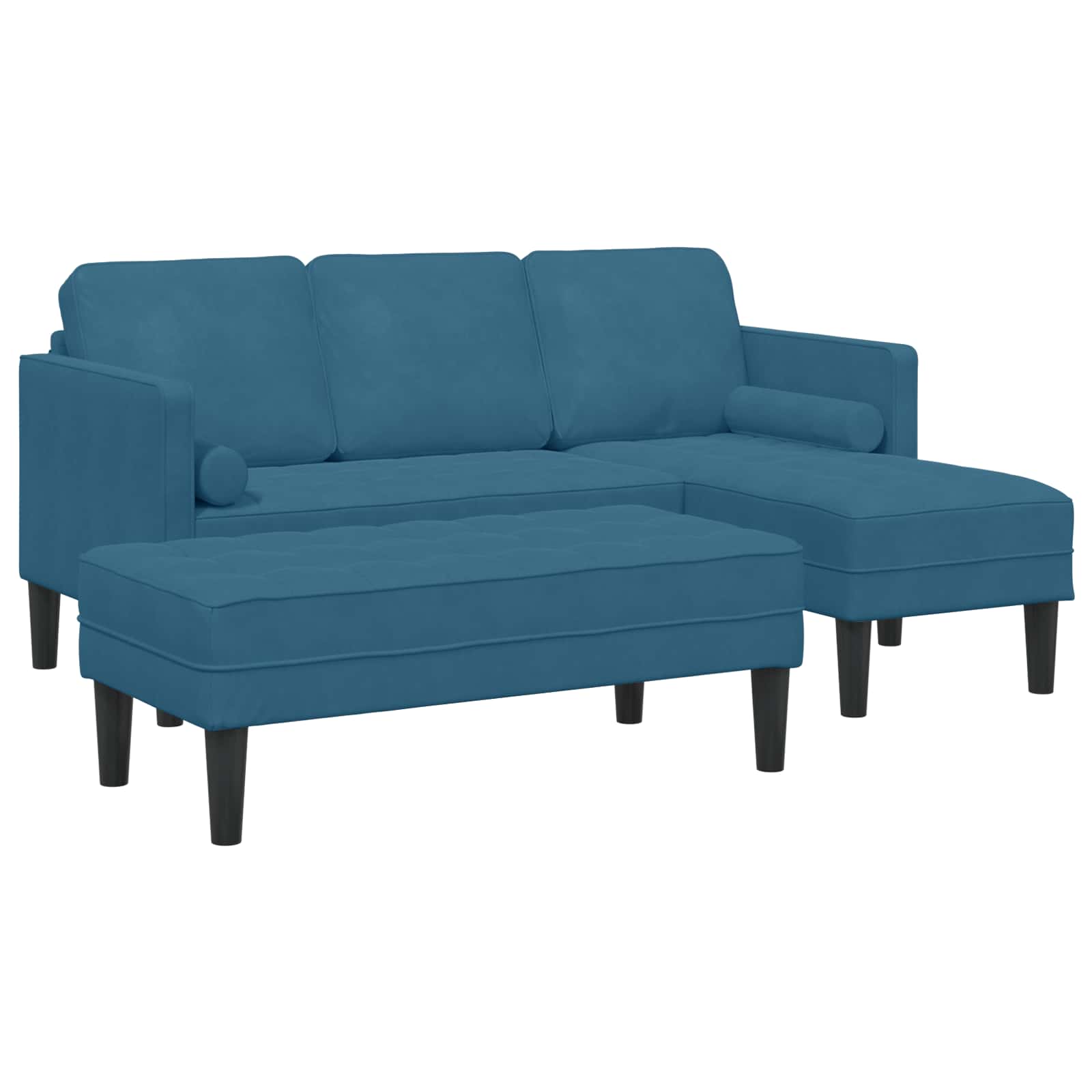 Bankstel 2 st Blauw Polyester