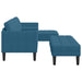 Bankstel 2 st Blauw Polyester
