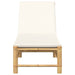 Ligstoel met kussens 55x199x30 cm bamboe
