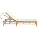 Ligstoel met kussens 55x199x30 cm bamboe