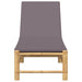 Ligstoel met kussens 55x199x30 cm bamboe
