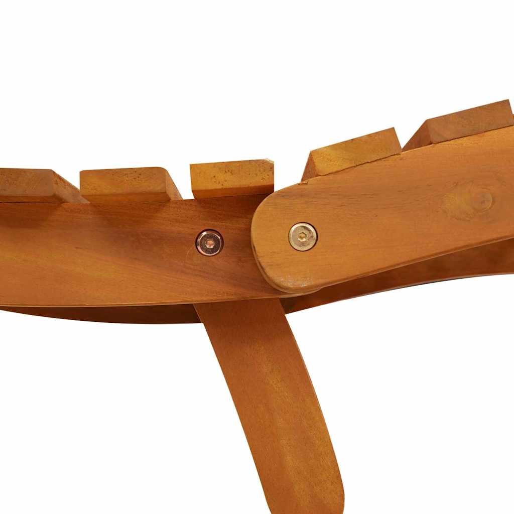 Ligbed 2 st Massief Acaciahout Bruin