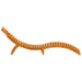 Ligbed 2 st Massief Acaciahout Bruin