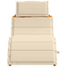 Ligbed 2 st Massief Acaciahout Beige