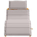 Ligbed 2 st Massief Acaciahout Taupe