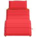 Ligbed 2 st Massief Acaciahout Rood
