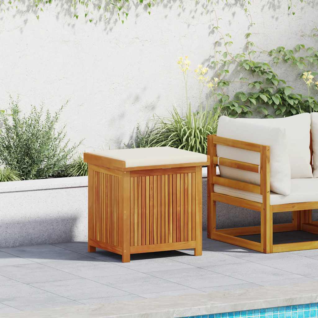 Kussenbox voor buiten 60x50x61 cm massief acaciahout