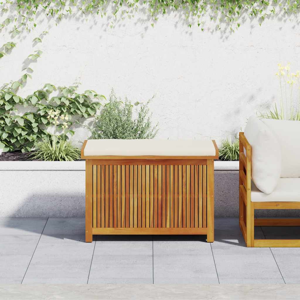 Kussenbox voor buiten 90x50x60,5 cm massief acaciahout