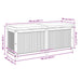Kussenbox voor buiten 150x50x60,5 cm massief acaciahout