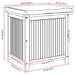 Kussenbox voor buiten 60x50x61 cm massief acaciahout