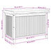 Kussenbox voor buiten 90x50x60,5 cm massief acaciahout
