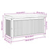 Opbergbox voor buiten 113x50x60,5 cm massief acaciahout