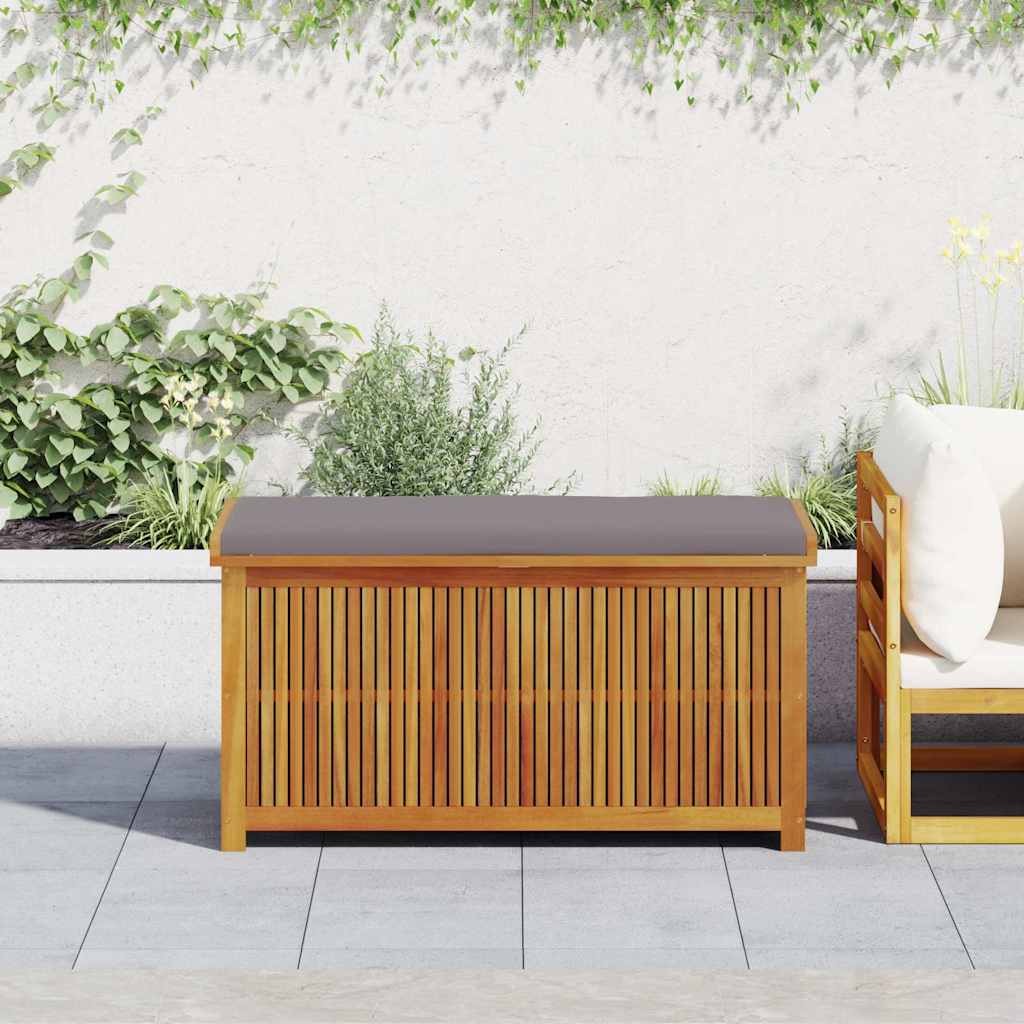 Opbergbox voor buiten 113x50x60,5 cm massief acaciahout