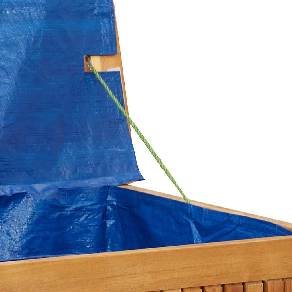 Opbergbox voor buiten 113x50x60,5 cm massief acaciahout